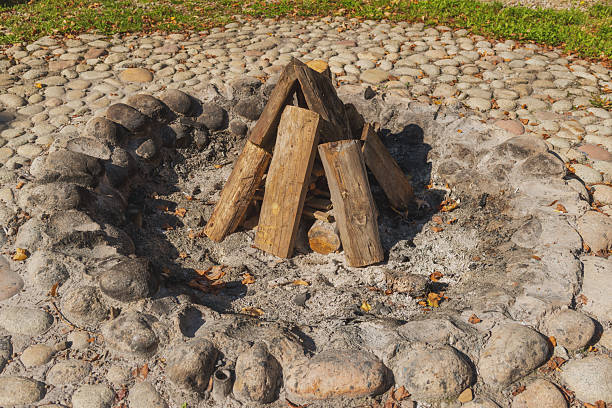Campsite fire pit.