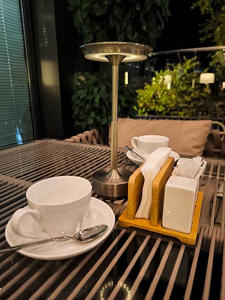 istock A cozy evening table setting at a street cafe on a summer terrace 2246415602