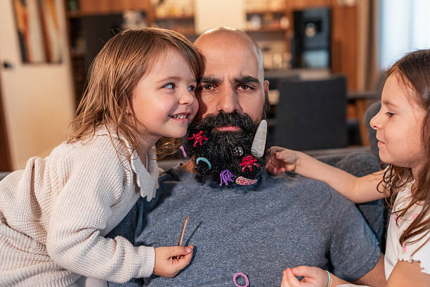 istock Fun father-daughters moments at home 2246419533