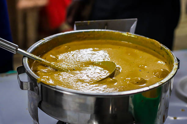 Authentic Indian food and snacks close up