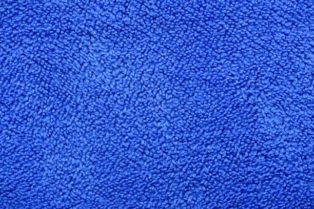 istock Texture of blue velvet fabric 2246435830