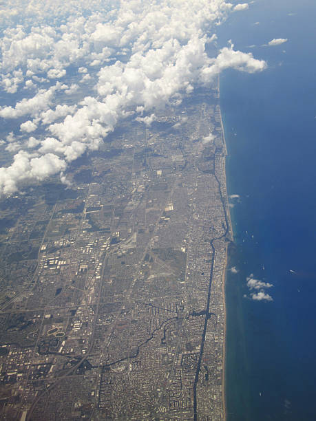 istock East Coast of Florida From High Above with Clouds 2246441812