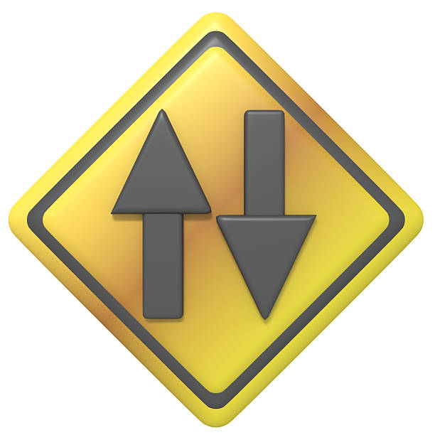 Two way traffic sign