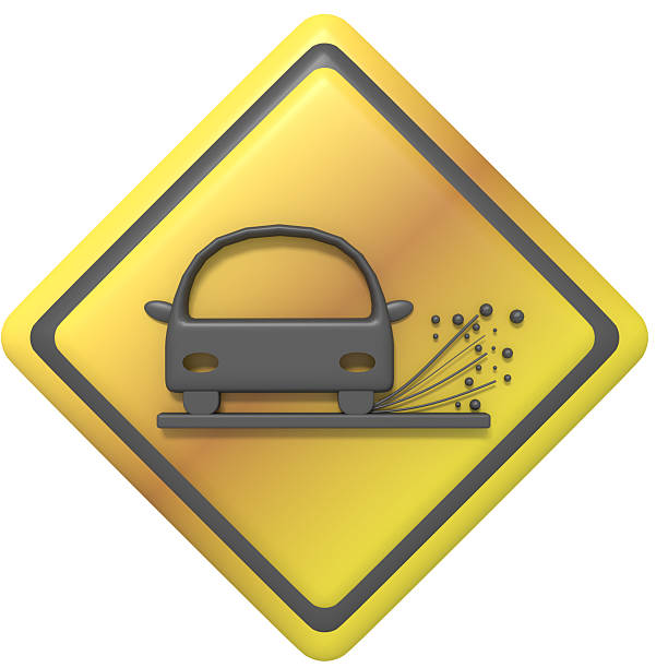 Loose Gravel Warning Sign Graphic