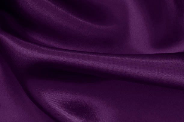 istock Purple fabric cloth texture for background and design art work, beautiful crumpled pattern of silk or linen. 2246453317