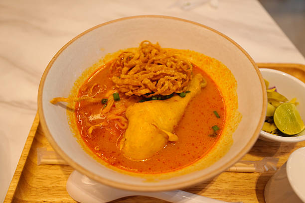 istock Close up bowl of chicken Khao Soi 2246464161