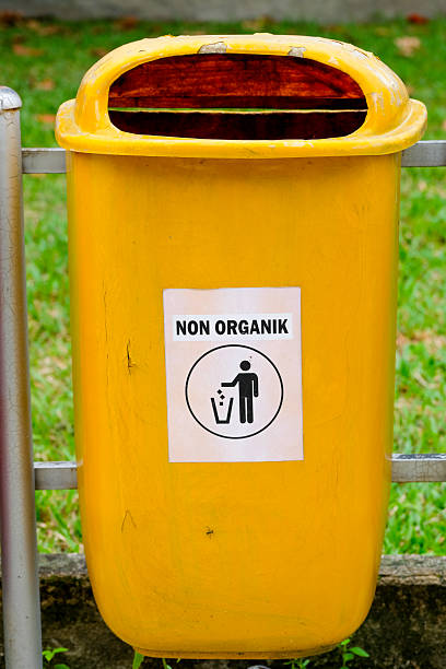 istock Outdoor garbage sorting bin for non-organic waste in public park 2246467026