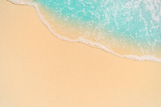 istock beautifully sand beach, closeup, top view 2246468870
