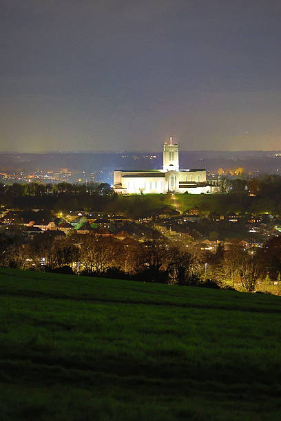 The Ogden Utah Temple serves as a religious centerpiece to downtown Ogden