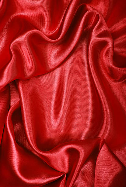 istock Smooth elegant red silk or satin as background 2246471342
