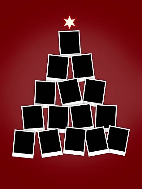 istock Christmas tree design made of photo frames. 2246473308