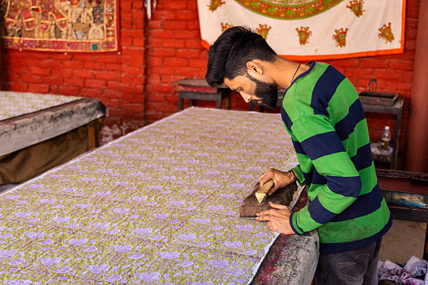 istock Block Printing Artisan at Work, Jaipur, India 2246476951