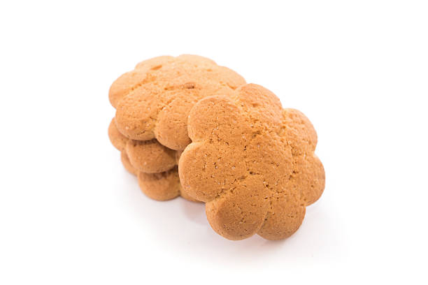 delicious cookies isolated on white background.