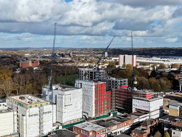 istock A construction site dominated by cranes , emphasizing growth and the evolution of the urban landscape in modern cities in London UK 2246480194