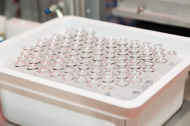 istock Clear Glass Vials in Plastic Tray 2246480460