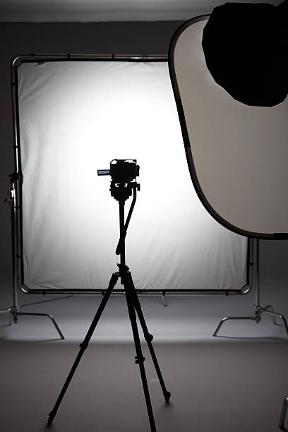 istock Modern LED studio lights and set for commercial video and photography use. 2246481495
