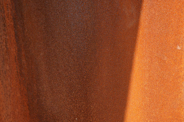istock A ray of sunlight casts on the rusty iron plate 2246486805