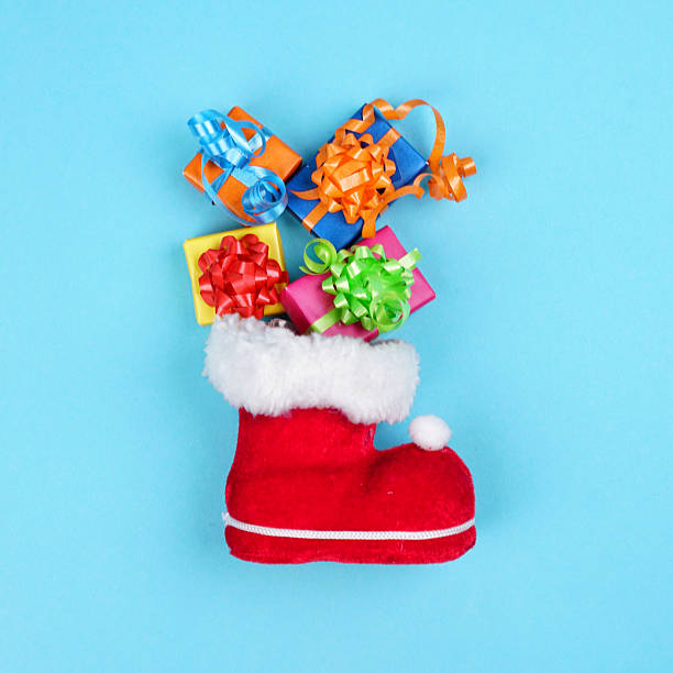 Christmas stocking isolated on white.To see more holiday images click on the link below:
