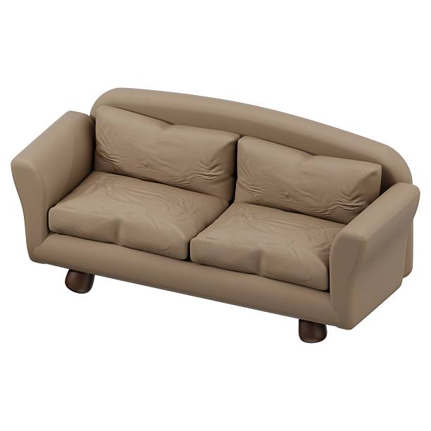 istock 3D sofa icon. 3D icon render of sofa with white background. 2246502988