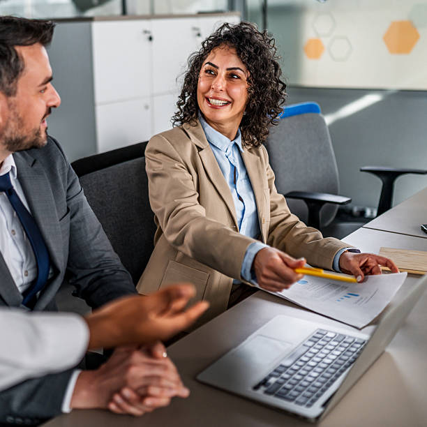 istock Business colleagues collaborating during a corporate meeting 2246503342