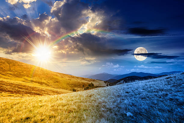 istock landscape with grassy meadow of ridge 2246510236