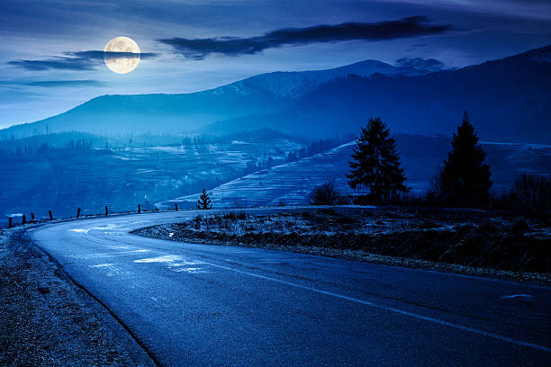istock country road in mountains at night 2246510238