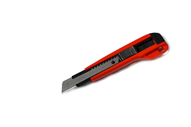 istock Red Utility Knife on White Background Professional 2246510891