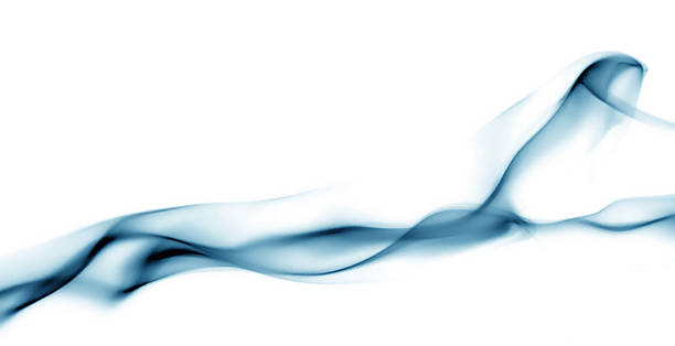 istock Abstract blue smoke flow on white background, soft fluid motion for modern design, wallpaper, or futuristic art, representing creativity, calmness, and elegant minimalism in visual composition. 2246513079