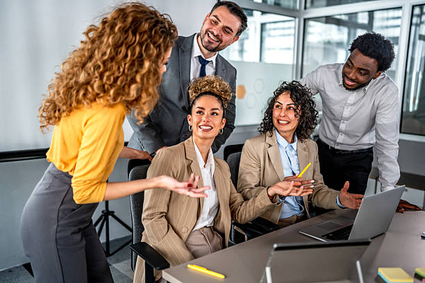 istock Diverse business team collaborating during an office meeting 2246518861