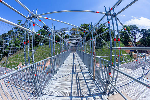 istock Bridge Steel Pedestrian Crossing Highway Structure 2246523777