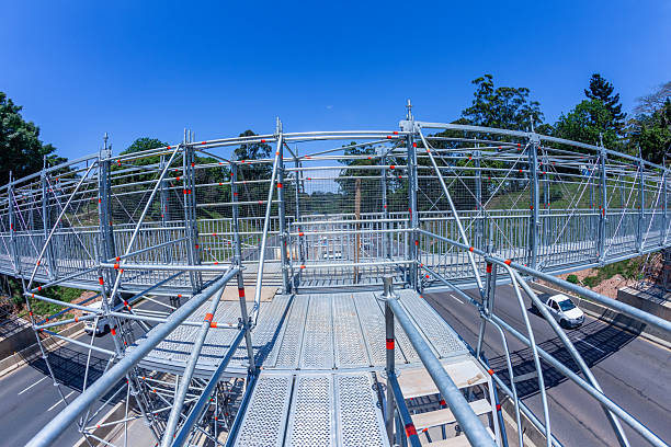 istock Bridge Steel Pedestrian Crossing Highway Structure 2246523804