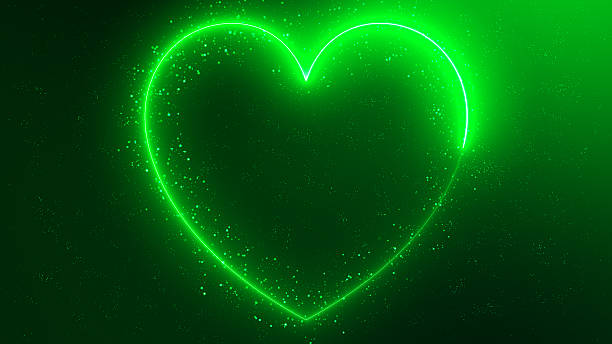 istock Particles Heart Sparkle. Gold Glitter Particles Background. Green Screen. Loop 4K stock photo 2246534748