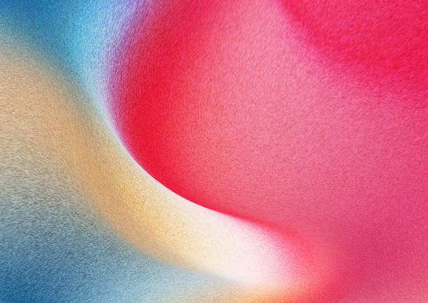 Abstract red blue and beigel smooth shapes background with soft grain texture for poster, banner, cover, screen wallpaper,  and creative design