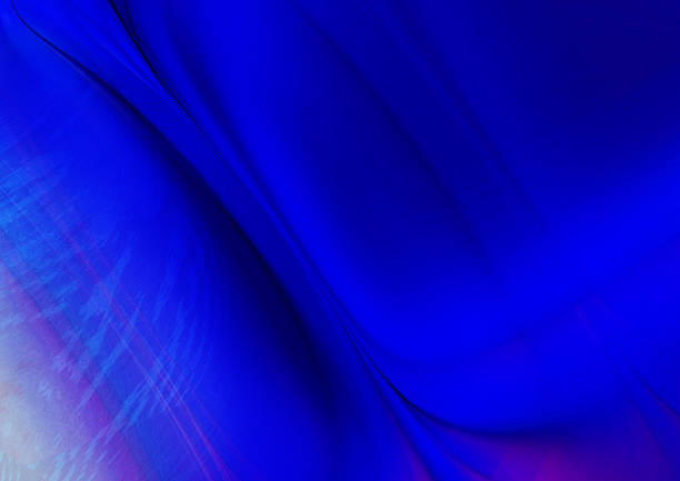 Abstract smooth flowing shapes blue shiny artistic soft texture background for design, print, and digital use.