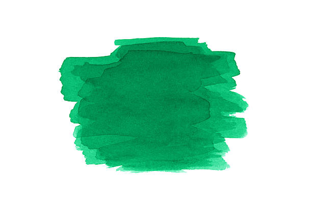 istock Green abstract background in watercolor 2246537103