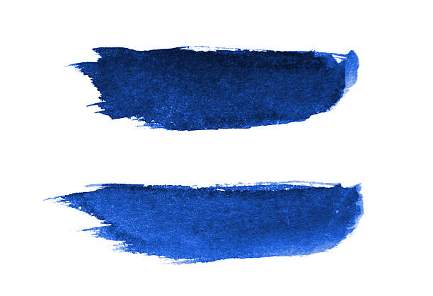 istock Blue of color strokes on white background with clipping path 2246537192