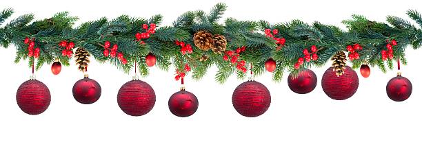 istock CHristmas garland isolated on white background 2246540829