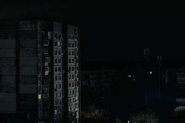 istock Dark Apartment Building at power outage 2246541435