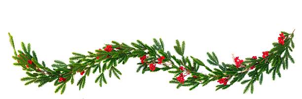 istock CHristmas garland isolated on white background 2246541907