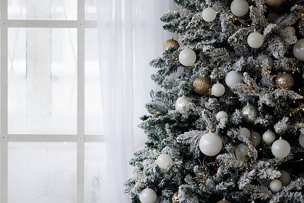 istock Eggs on the Christmas tree close-up. Christmas tree decorations. Concept for celebrating New Year and Christmas 2246543885