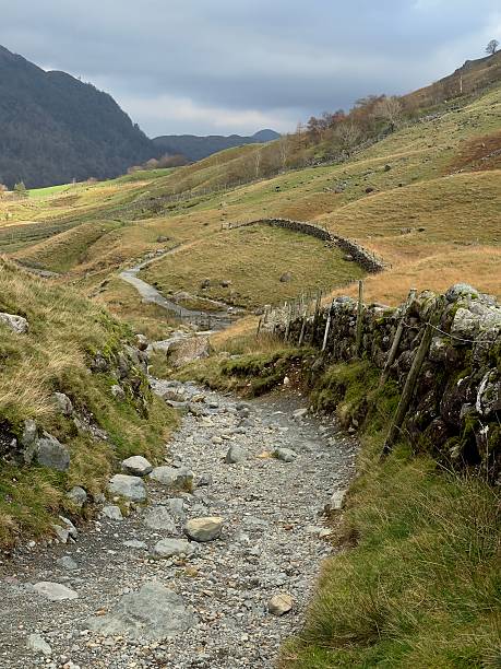 istock Hiking Trail, Seathwaite, Cumbria, England 2246544809