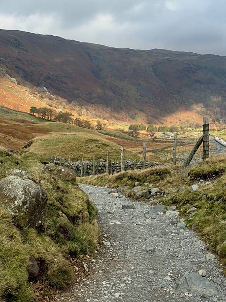 istock Hiking Trail, Seathwaite, Cumbria, England 2246544873