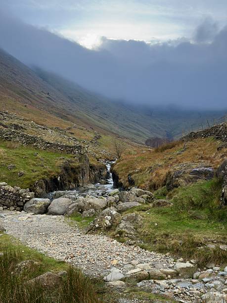 istock Hiking Trail, Seathwaite, Cumbria, England 2246545009
