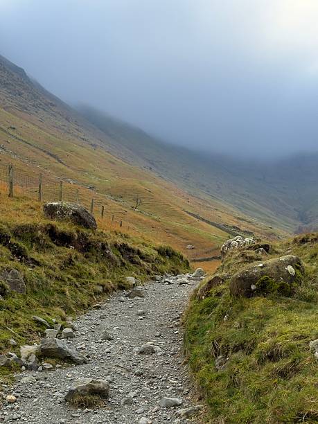 istock Hiking Trail, Seathwaite, Cumbria, England 2246545183