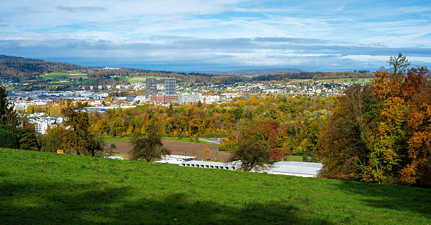 istock Autumn Townscape of Regensdorf with Rolling Hills 2246545472