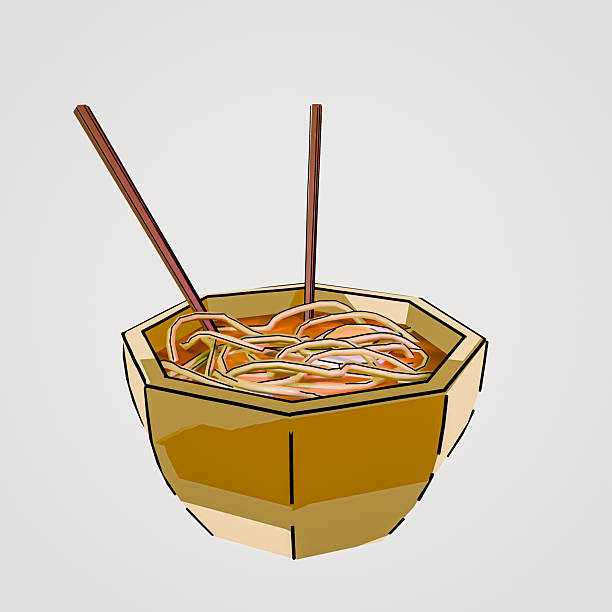 Delicious Noodles With Fresh Vegetables