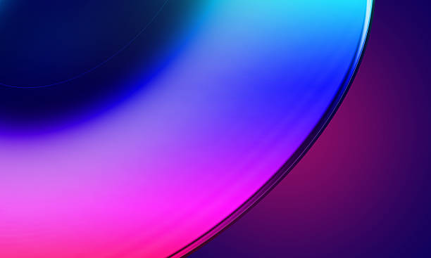 Blue purple glossy glass gradient abstract background