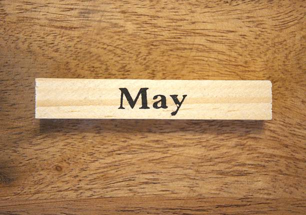 2025 calendar May on white background