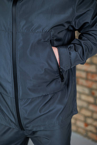 istock Men's casual jacket with pockets for men. Men's windbreaker jacket 2246554359