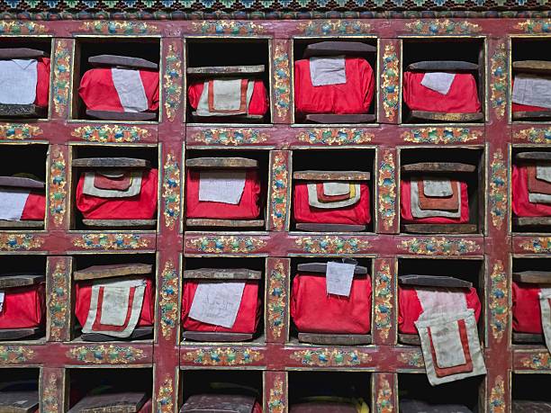Wood blocks of Tripitaka Koreana (Buddhist Scriptures) in Haeinsa Temple in South Korea